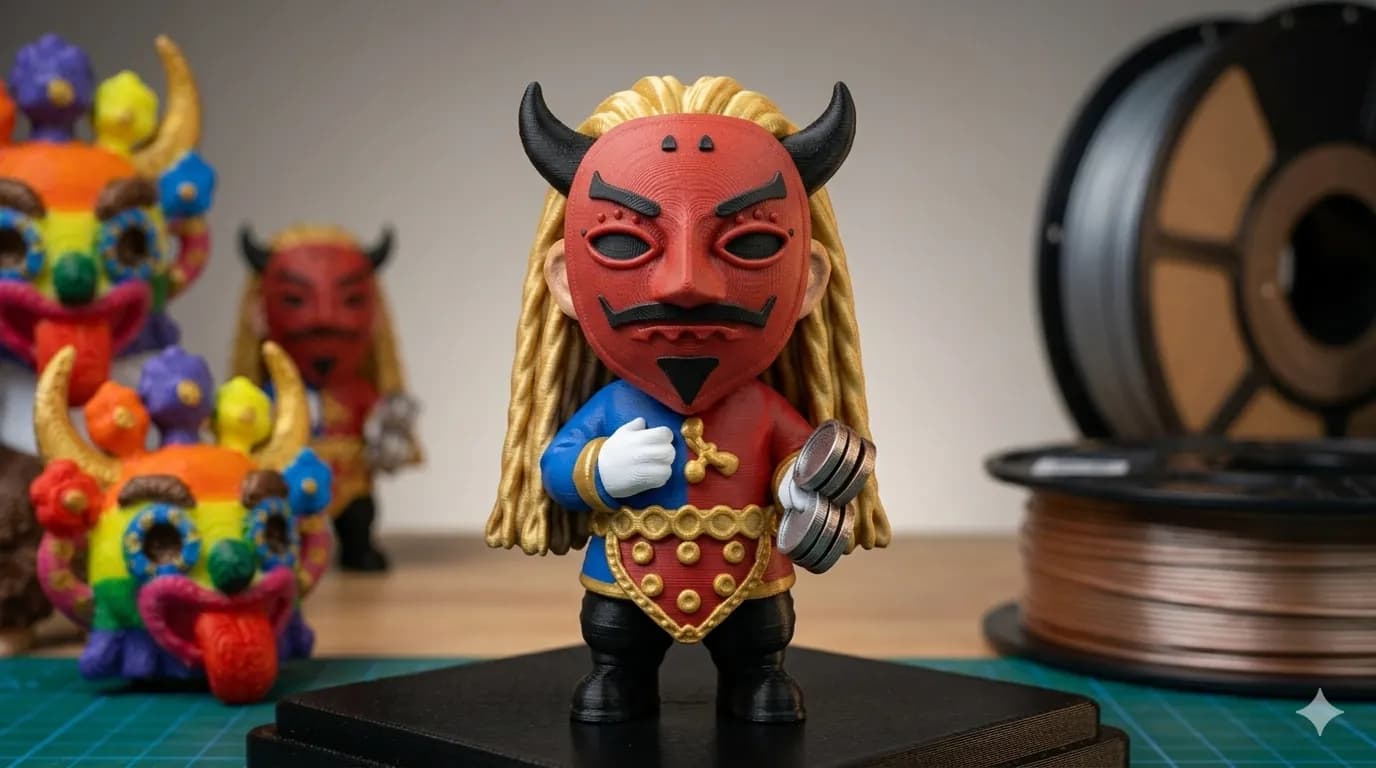 Imán Diablos de lata — presentación individual