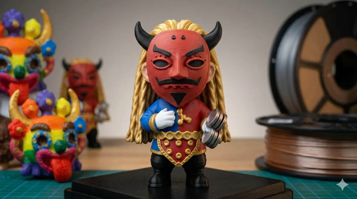 Imán Diablos de lata — presentación individual