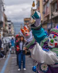 Payaso en el Pase del Niño Riobambeño